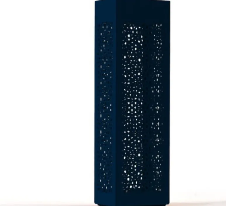Lampadaire*Roger Pradier Borne, Hogar Moucharabieh N°5, , IP67, LED, 2700K, 2376 lm, L25cm, H81,4cm - bleu acier