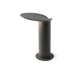 Lampadaire*Faro Borne, Lotus, gris foncé, LED, 3000k, 1120lm, l25cm, H35cm - noir