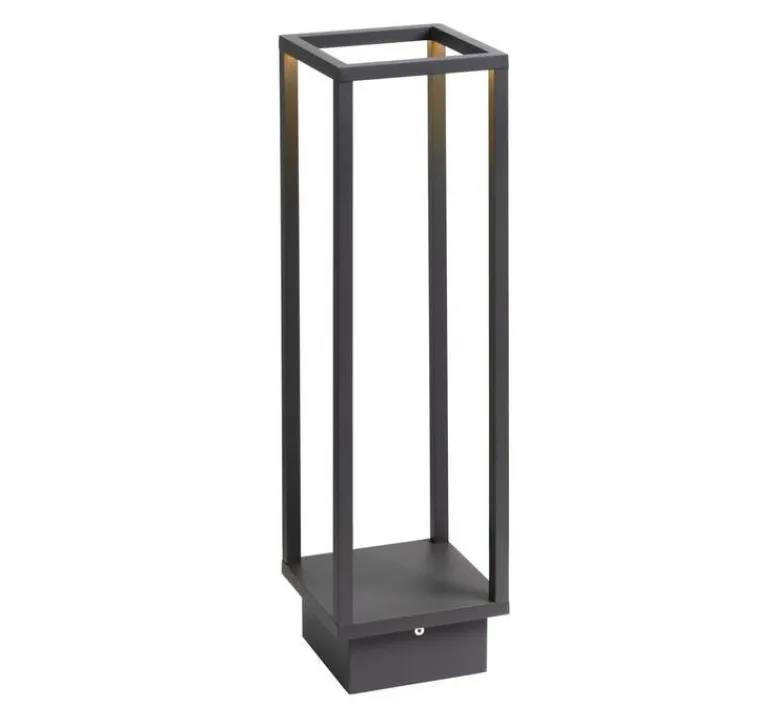 Lampadaire*SLV Borne, Quadrulo, , IP55, LED, 3000K, 340 lm, L14cm, H53cm - anthracite
