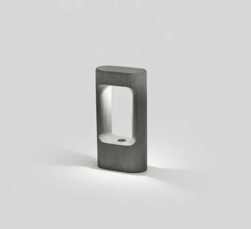 Borne, Totem 285, gris, IP55, LED, 3000K, 370 lm, L15cm, H28,5cm - Faro