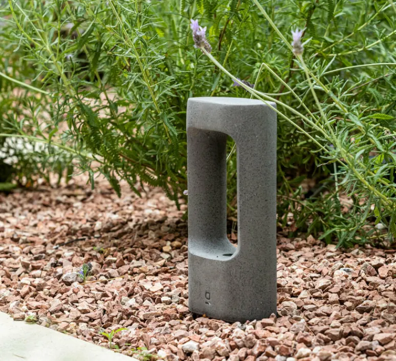 Lampadaire*Faro Borne, Totem 285, , IP55, LED, 2700K, 370 lm, L15cm, H28,5cm - gris