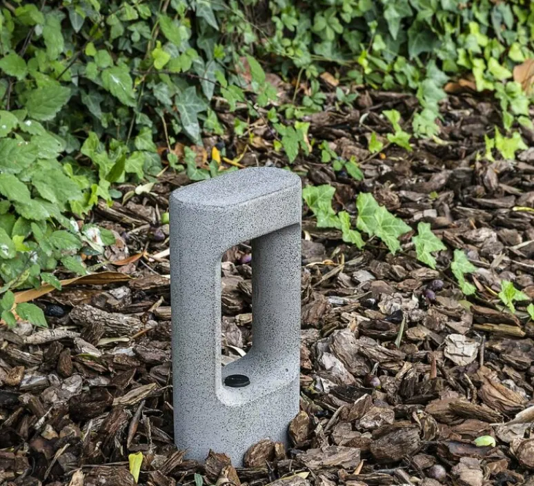 Lampadaire*Faro Borne, Totem 285, , IP55, LED, 2700K, 370 lm, L15cm, H28,5cm - gris