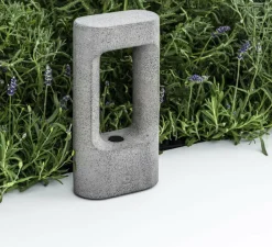 Lampadaire*Faro Borne, Totem 285, , IP55, LED, 2700K, 370 lm, L15cm, H28,5cm - gris