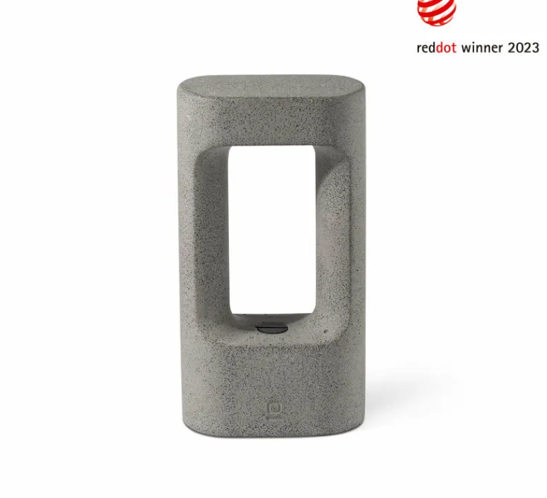 Lampadaire*Faro Borne, Totem 285, , IP55, LED, 2700K, 370 lm, L15cm, H28,5cm - gris