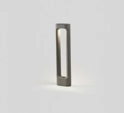 Borne, Totem 611, gris, IP55, LED, 2700K, 370 lm, L15cm, H61,1cm - Faro