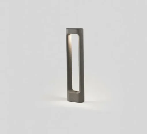 Borne, Totem 611, gris, IP55, LED, 2700K, 370 lm, L15cm, H61,1cm - Faro