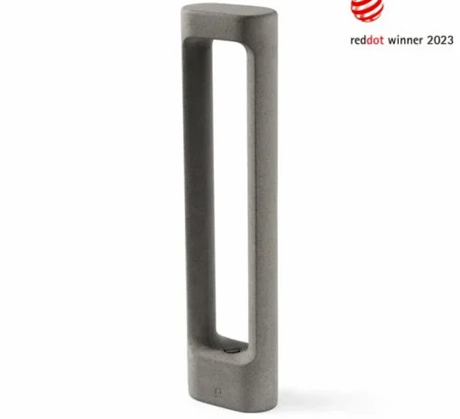 Borne, Totem 611, gris, IP55, LED, 2700K, 370 lm, L15cm, H61,1cm - Faro