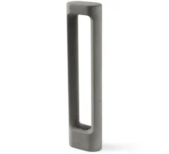 Borne, Totem 611, gris, IP55, LED, 2700K, 370 lm, L15cm, H61,1cm - Faro