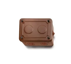 Interrupteur|Prise*Fontini Boîte de dérivation saillie 2 éléments métal vielli, Garby, 175x125x50mm -