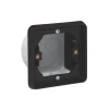 Prise*Niko Boîte d'encastrement étanche, Hydro, Simple, Noir, Interrupteur et Prise, L8cm, H8cm -