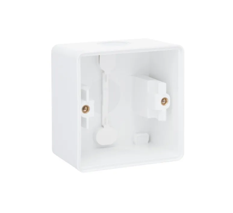 Interrupteur|Prise*Niko Boîte en saille étanche, Hydro, Simple, Blanc, Interrupteur et Prise, L7,3cm, H7,3cm -