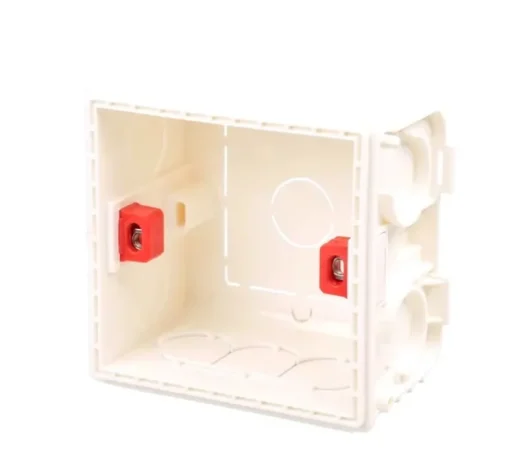 Boîtier d'encastrement, Format carré, UK, Cloison sèche, blanc, L8,5cm, H8,6cm , P5cm- Nedgis