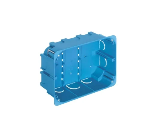 Boîtier d'encastrement, Format Italien, Rectangle, 12/14 modules, Cloison sèche, Azur, L20cm, H7cm - Vimar