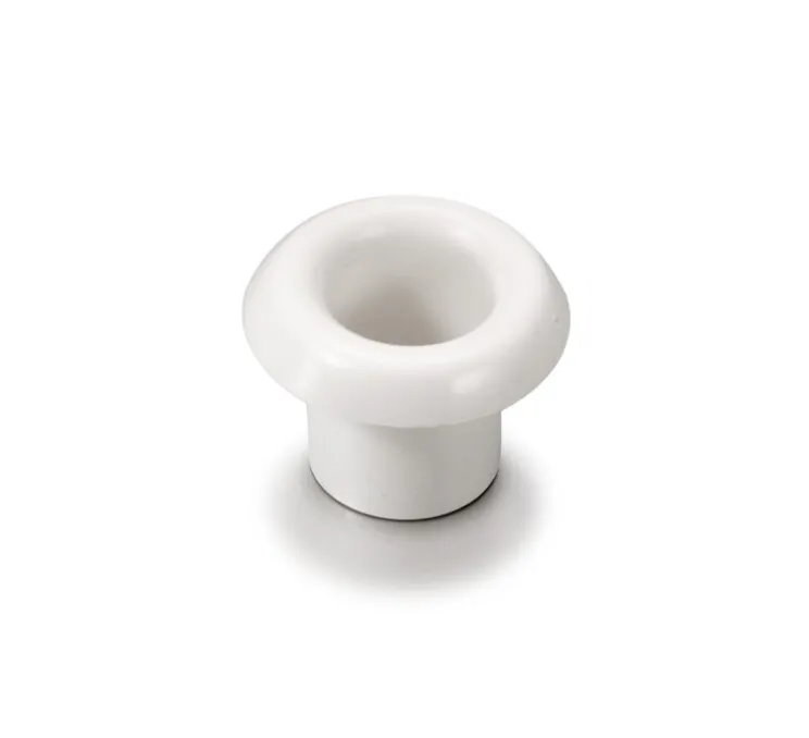 Bouchon de cloison pour conduit de Ø16mm, Garby, Porcelaine blanc, Paquet de 2 pièces, L7,5cm, H2cm - Fontini