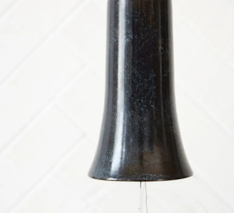 Accessoires*House Doctor Cache douille pour ampoule / douille type E27, Funnel, , L7cm, H11,5cm - noir oxydé