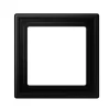 Prise|Interrupteur*Jung Cadre, LS 990, Simple, Noir mat, Interrupteur et Prise, L8,1cm, H8,1cm -