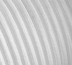 Câble, Textile tressé, blanc, 2m - Zangra