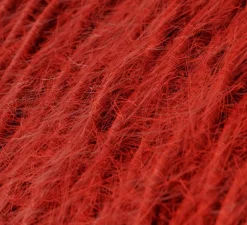 Câble textile tressé, série marlène, TP09, deux fils conducteurs, rouge feu, Ø0,62cm, L1m - Creative Cables