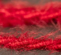 Câble textile tressé, série marlène, TP09, deux fils conducteurs, rouge feu, Ø0,62cm, L1m - Creative Cables