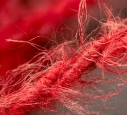 Câble textile tressé, série marlène, TP09, deux fils conducteurs, rouge feu, Ø0,62cm, L1m - Creative Cables