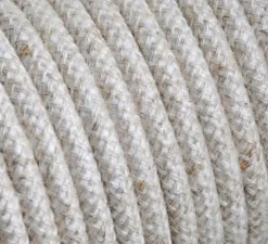 Câble, Textilecable, naturel, L100cm, H1cm - Zangra