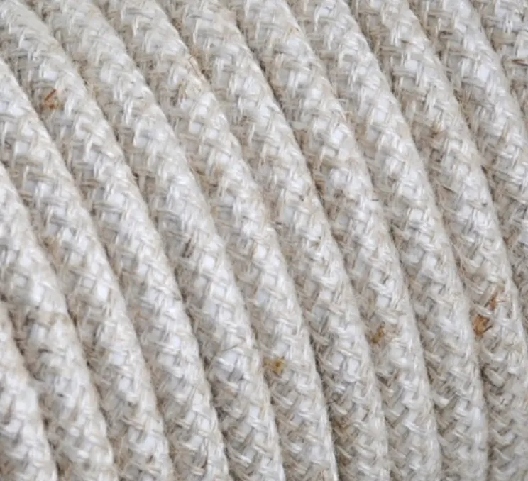 Câble, Textilecable, naturel, L100cm, H1cm - Zangra