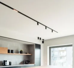 Composition, Rail, Pista, spots Medard et Pista, noir, LED, dim, 2700K, 2681 lm, L300cm, H2,1cm - Modular