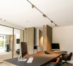 Plafonnier & Spot*Modular Composition, Rail, Pista, spots Minude, , LED, dim, 2700K, 2380 lm, L300cm, H2,1cm - bronze