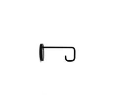 Crochet mural, pour lampe Freedom, noir, IP65, P27,5cm, H16,5cm - Contardi