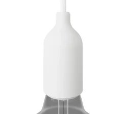 Douille E27, série silicone, blanc, certifié ENEC, Ø3,76 cm, H9,2 cm - Creative Cables