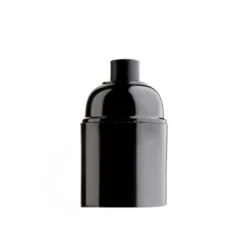 Douille en bakélite, noir, E27 - H5,5cm, Ø4cm - Zangra