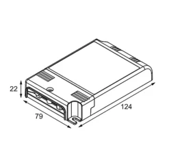 Accessoires|Transformateur*Modular Driver, 25-50W 350-1050mA, courant constant, 1-10V/pushdim, L7,9cm, H2,2cm -