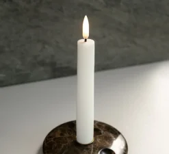 Lampe*Uyuni Duo de Lampes Bougie, Taper, , Ø2,3cm, H15cm, LED, dim, 2400K, 6 lm- blanc