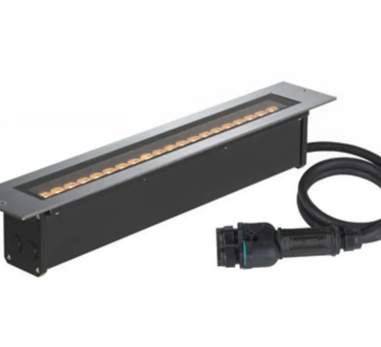 Encastré de sol, DASAR® 600, noir, IP65, LED, dim, 3000K, 2200 lm, L60cm, H10cm - SLV