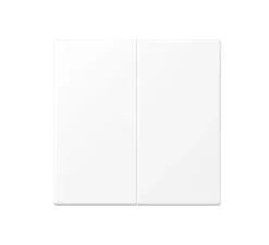 Interrupteur*Jung Enjoliveur, LS 990, Simple, Blanc mat, Interrupteur x2, L7cm, H7cm -
