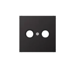 Enjoliveur, LS 990, Simple, Canon de fusil, Prise-TV/FM x1, L7cm, H7cm - Jung