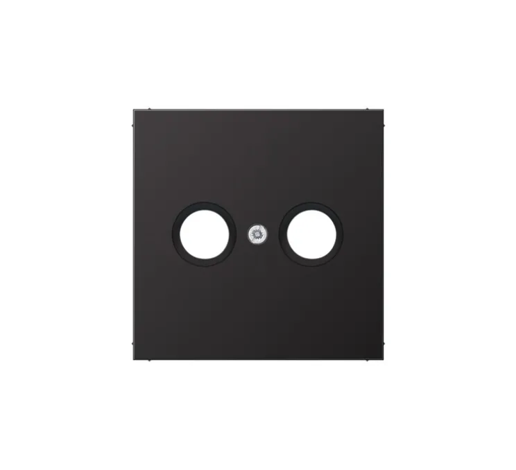 Enjoliveur, LS 990, Simple, Canon de fusil, Prise-TV/FM x1, L7cm, H7cm - Jung