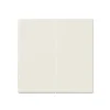 Enjoliveur, LS 990, Simple, Ivoire, Interrupteur x2, L7cm, H7cm - Jung