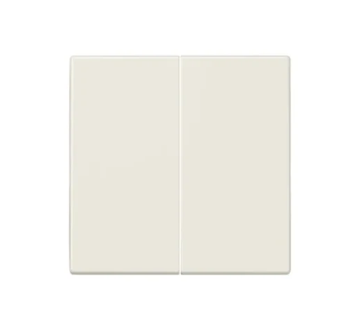 Enjoliveur, LS 990, Simple, Ivoire, Interrupteur x2, L7cm, H7cm - Jung