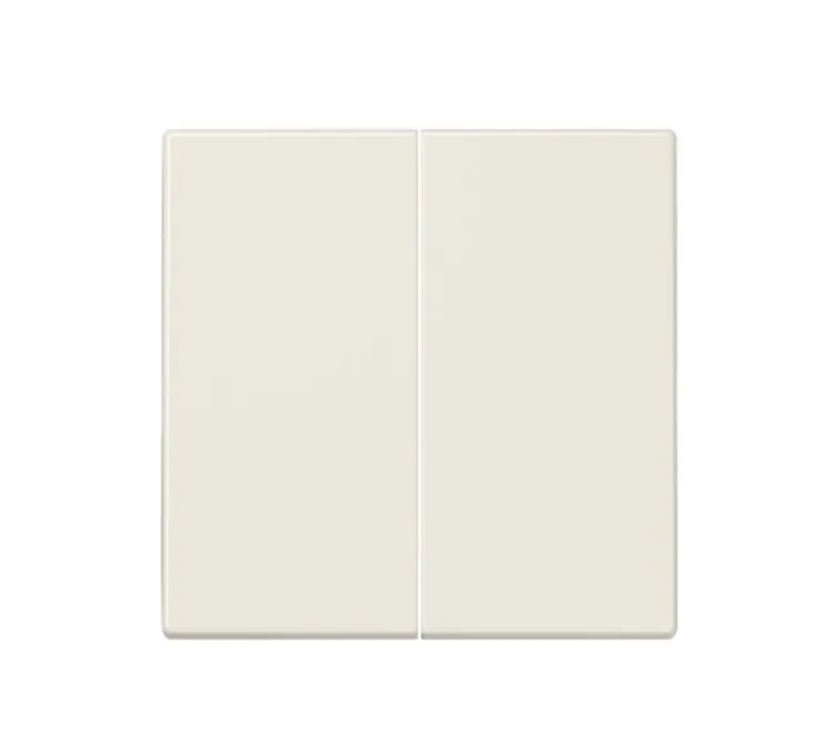 Enjoliveur, LS 990, Simple, Ivoire, Interrupteur x2, L7cm, H7cm - Jung