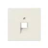 Enjoliveur, LS 990, Simple, Ivoire, Prise-RJ45 x1, L7cm, H7cm - Jung