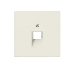 Enjoliveur, LS 990, Simple, Ivoire, Prise-RJ45 x1, L7cm, H7cm - Jung