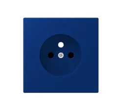 Enjoliveur, LS 990, Simple, Le Corbusier Bleu outremer foncé 4320T, Prise-2P+T x1, L8,5cm, H6,7cm - Jung