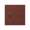 Enjoliveur, LS 1912, Simple, Le Corbusier Terre Sienne brûlée 31 32120, Interrupteur x2, L8,5cm, H6,7cm - Jung