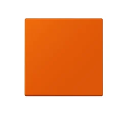 Enjoliveur, LS 990, Simple, Le Corbusier Orange vif 4320S, Interrupteur x1, L8,1cm, H8,1cm - Jung
