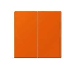 Interrupteur*Jung Enjoliveur, LS 990, Simple, Le Corbusier Orange vif 4320S, Interrupteur x2, L8,1cm, H8,1cm -