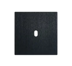 Façade, 5.1, Bridge, Simple, Aluminium brossé noir, Interrupteur x1, L9cm, H9cm - Font Barcelona