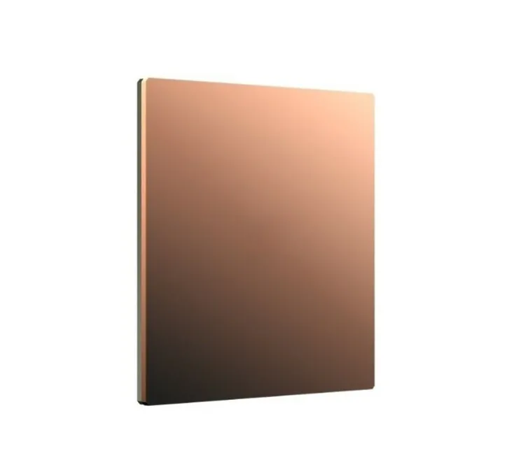 Façade, 5.1, Bridge, Simple, Laiton cuivre brillant, Interrupteur x1, L9cm, H9cm - Font Barcelona