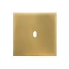 Interrupteur*Font Barcelona Façade, 5.1, Simple, Laiton doré satiné, Interrupteur x1, L9cm, H9cm -