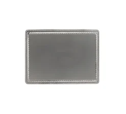Façade, 1950, Simple, Nickel satiné, Interrupteur x1, L12,5cm, H9cm - Fontini